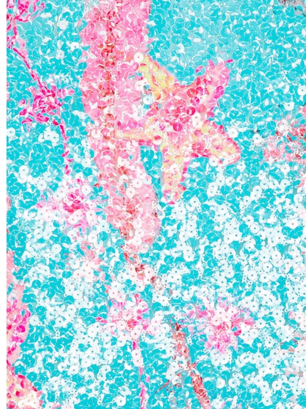 elliatt coral blue & pink sequin embellished seahorse print mini dress small NEW - Picture 5 of 10